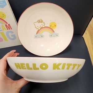 Hello Kitty Bowls Set of (2) "Dream Big Collection Rare